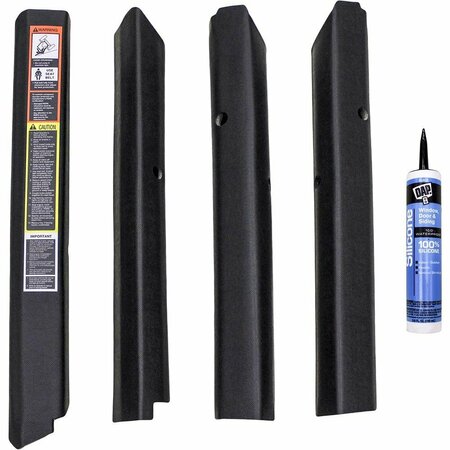 AFTERMARKET AMSS4149 Qwik Fit Corner Post Kit, Black Vinyl AMSS4149-ABL